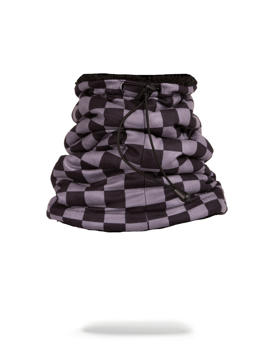 CHECKERED SHARK NECK WARMER
