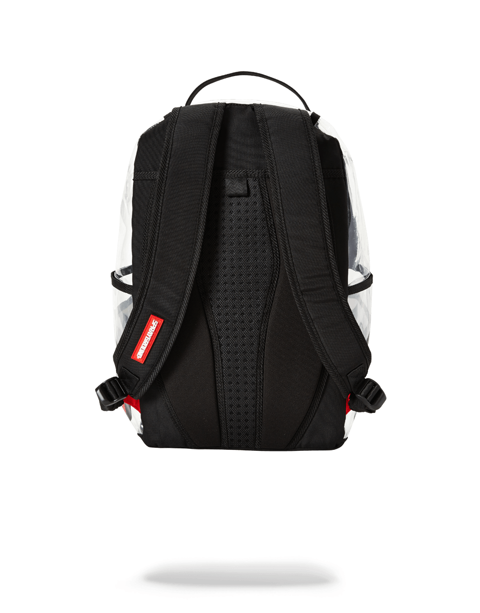20/20 VISION DOUBLE CARGO SIDE SHARK CLEAR BACKPACK