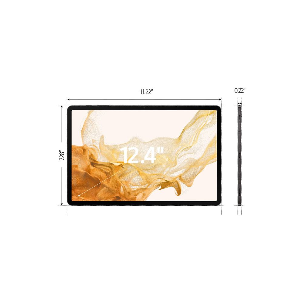 Verizon - Samsung Galaxy Tab S8+ 5G - 12.4" - 128GB - with S-Pen - SM-X808UZAAVZW