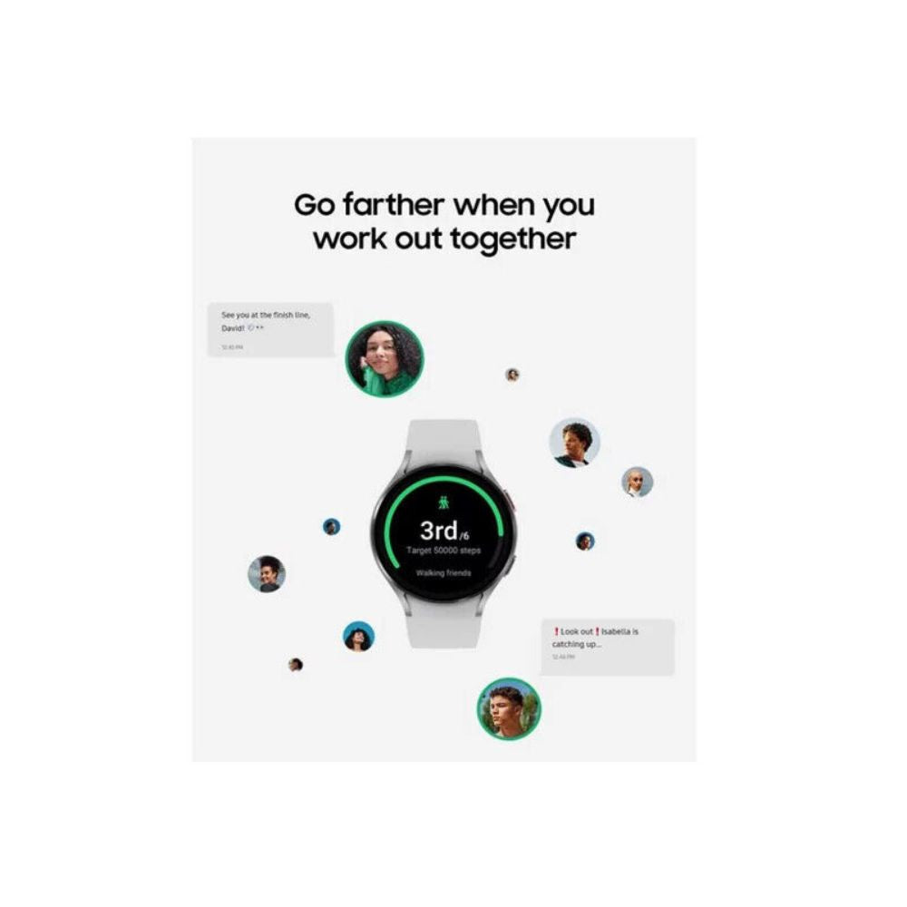 Samsung Galaxy Watch4 Aluminum 40MM LTE - Silver - SM-R865UZSAXAA