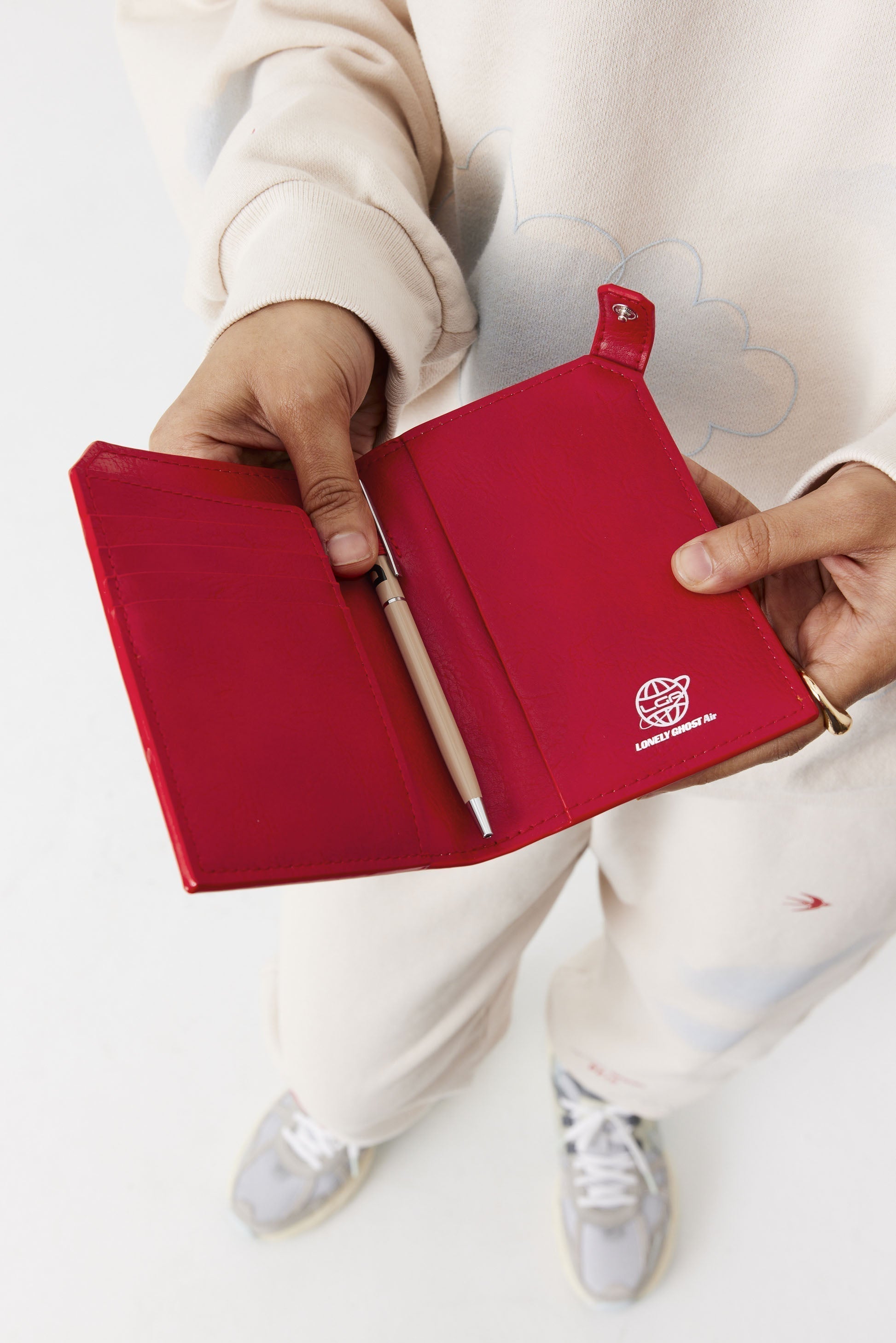 Resale The Passport & Luggage Tag Set in Text Me Red