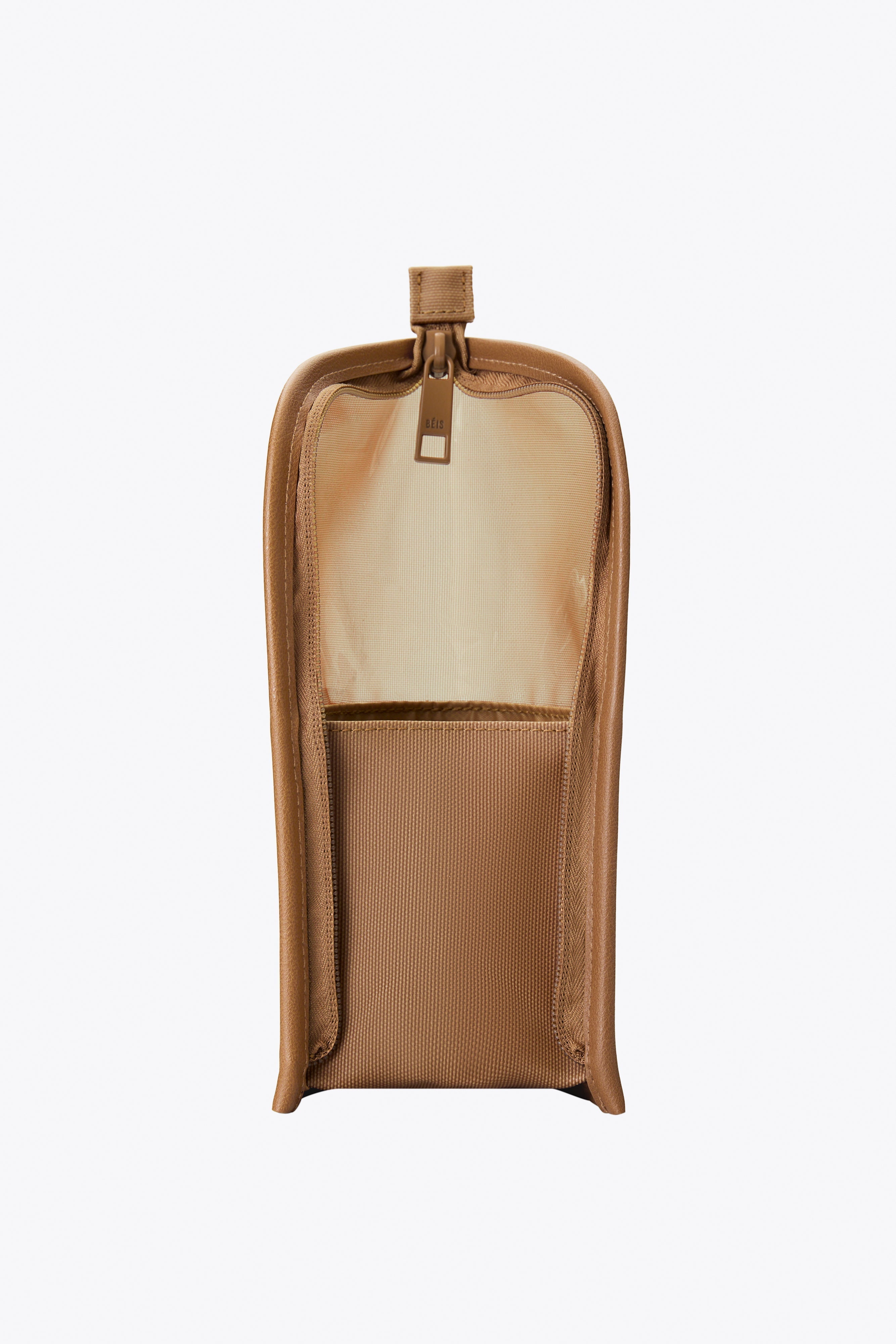The Makeup Brush Pouch in Camel