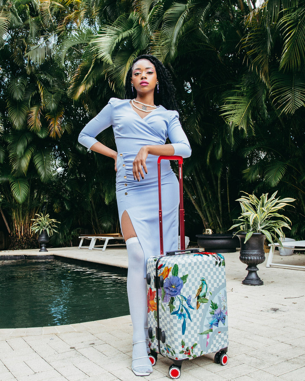 JARDIN DU PALAIS SHARKNAUTICS HARDSHELL CARRY-ON LUGGAGE