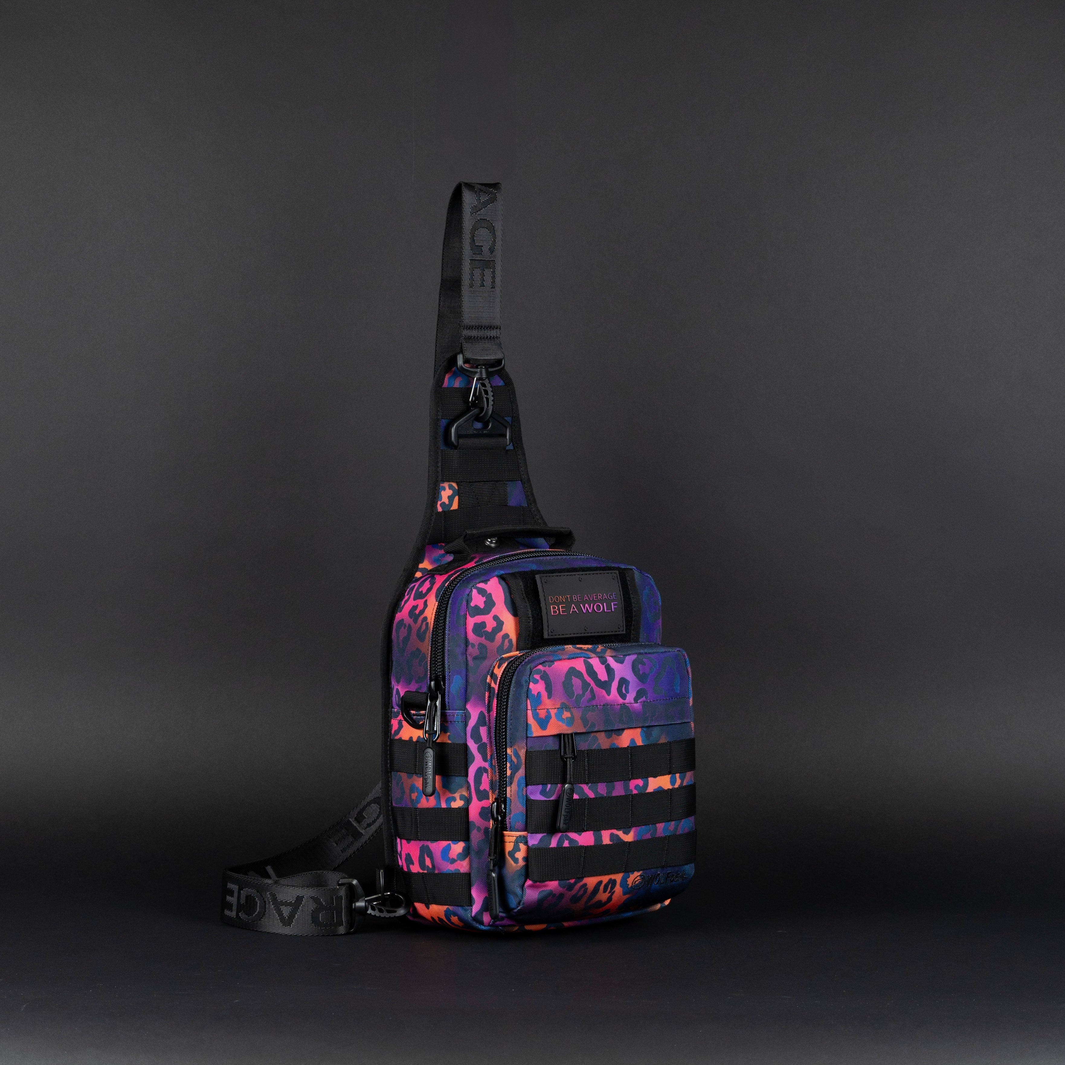 9L Tactical Sling Bag Neon Leopard